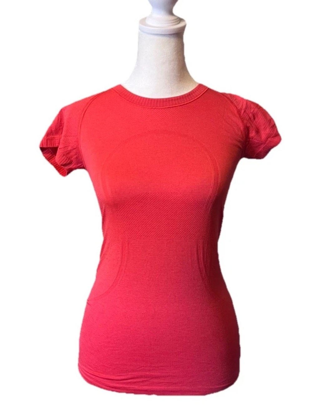 Lululemon Swift Stride Red Short Sleeve Shirt Running Activewear Gym Women’s 4